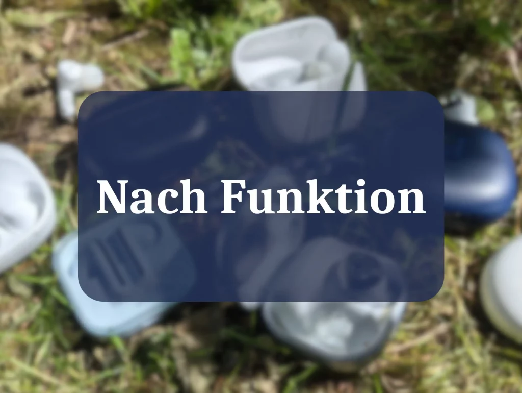Kopfhörer Bestenliste nach Funktion