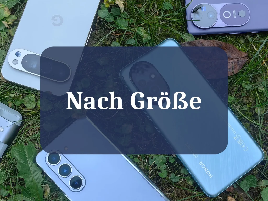 Smartphone Bestenliste nach Größe